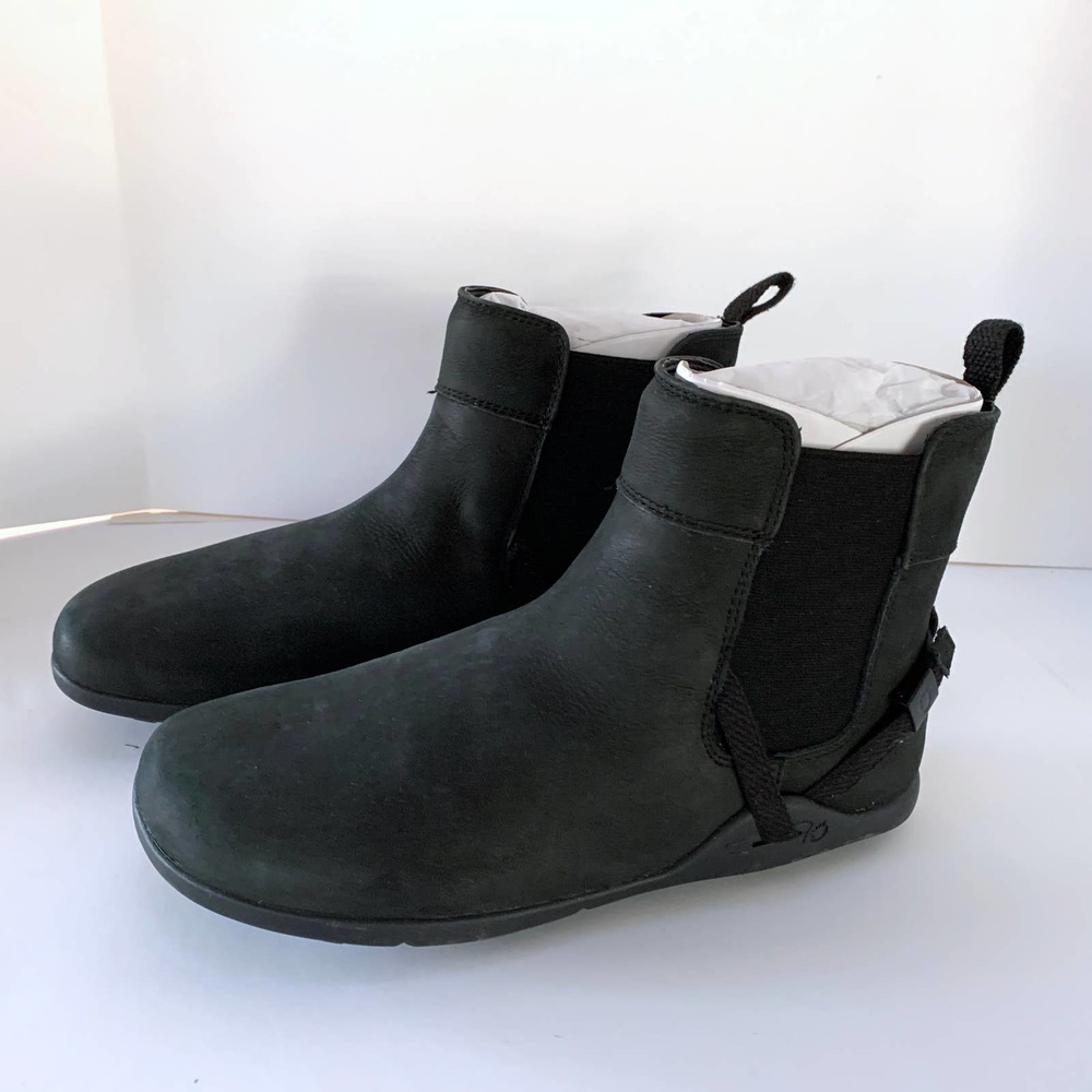 Xero Tari Womens Black Boots Leather Barefoot Minimalist Shoes 6.5 37